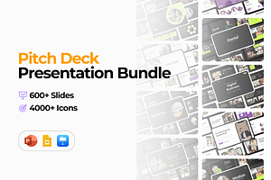 20 Pitch Deck Presentations, a Presentation Template by Hammad Arif