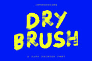 Hand-Painted Dry Brush Font, a Handwritten Font by This For There (Thumbnail 1 of 14)