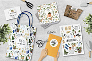 Crazy Plant Lady - gardening set, a Seasonal Illustration by lokko studio (Thumbnail 2 of 5)
