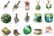 Watercolor Taurus Season Clipart, an Illustration by Designking (Thumbnail 3 of 5)