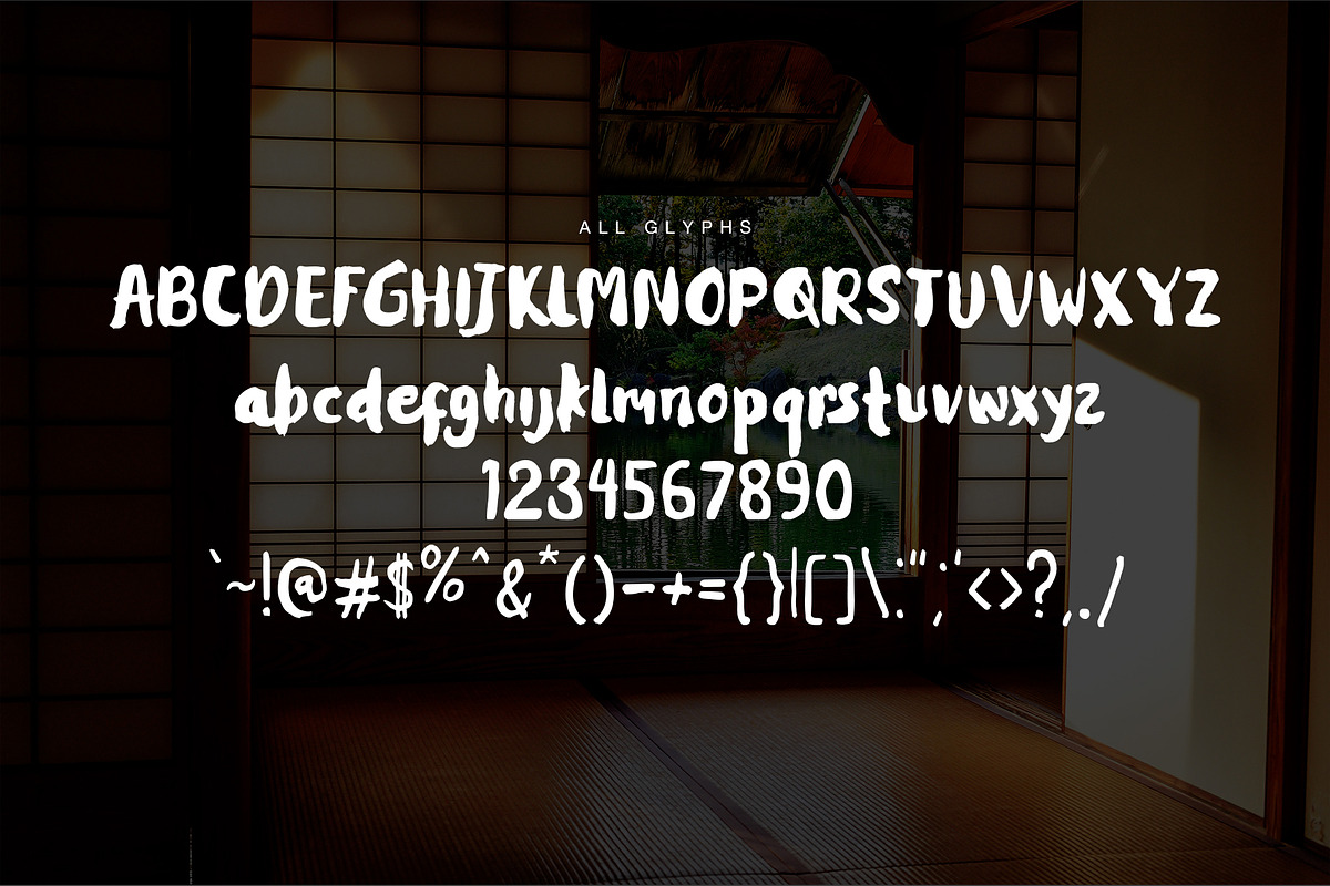 Kitadari Brush Font preview 3