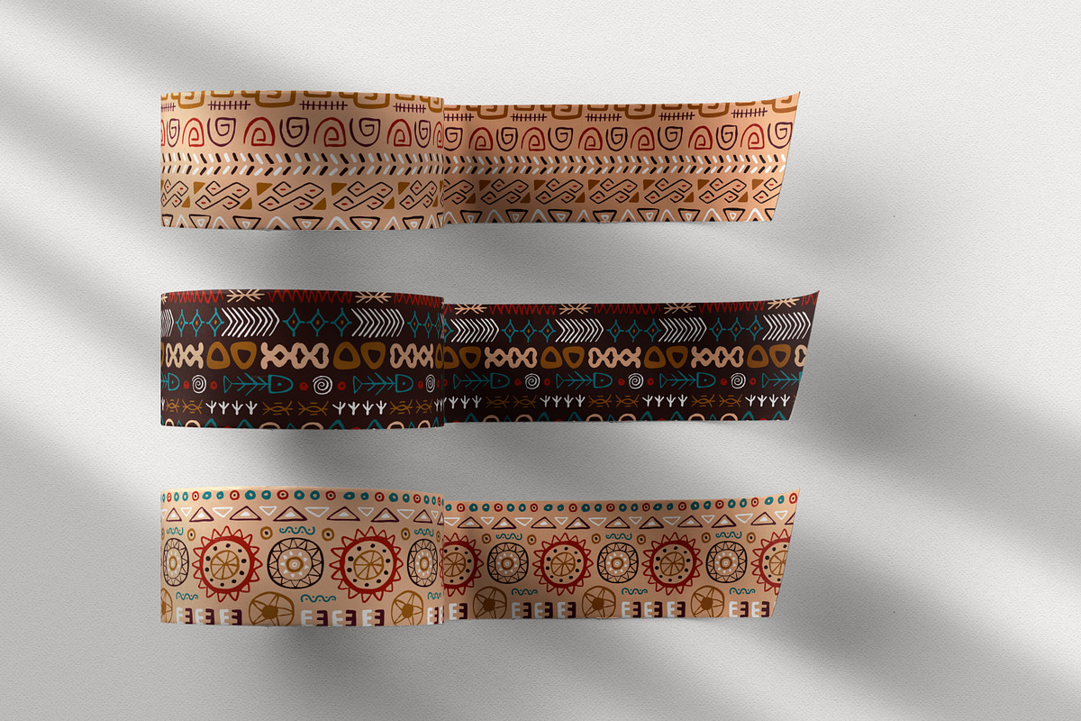 Tribal ethnic seamless patterns set, a Pattern Graphic by Good Studio (Photo 14 of 15)