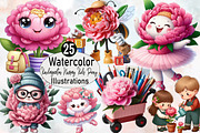 Kindergarten Nursery Kids Peony Sub, an Illustration by SVGArt (Thumbnail 1 of 8)