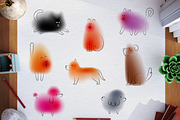 Cats and dogs., an Animal Illustration by CGterminal (Thumbnail 1 of 4)