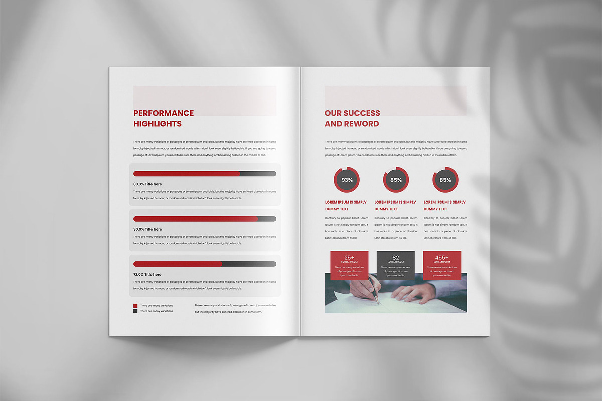 Annual report brochure template, a Brochure Template by Tanmoy Topu (Photo 6 of 12)