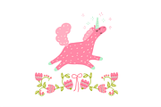 Unicorns pattern set, a Pattern Graphic by Kotozoid (Thumbnail 5 of 5)