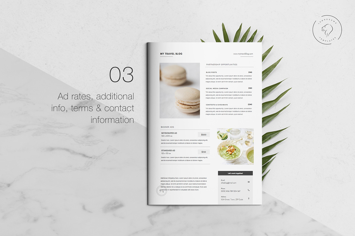 3 Page Press Kit Template, a Resume Template by Leo Resume (Photo 5 of 7)
