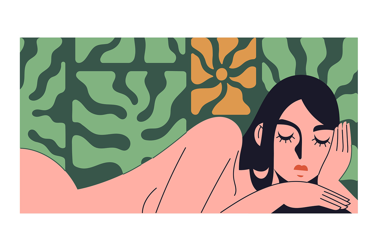 Abstract Matisse art women & flowers, a Decorative Illustration by PaperTrident (Photo 2 of 7)