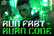 Neurobyte Futuristic Sci-fi Font, a Font by PutraCetol Studio (Thumbnail 3 of 5)