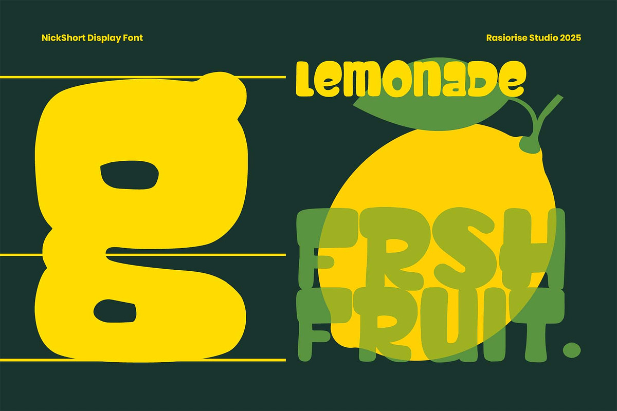 Nick Short a Display Font, a Handwritten Font by Rasiorise Studio (Photo 8 of 12)
