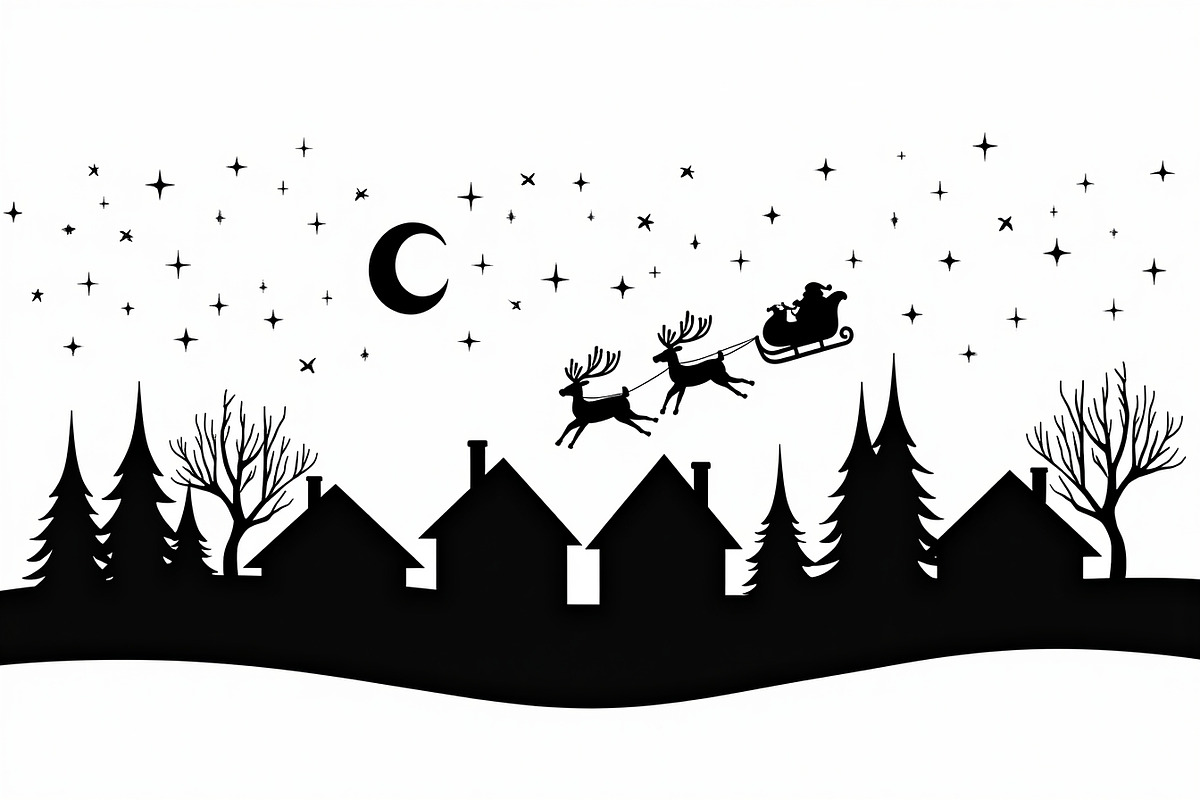 Santa Sleigh Vector Bundle, an Illustration by Amazin_art (Photo 5 of 21)