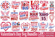 Valentine's Day Designs Svg Bundle, an Object Graphic by DollarSmart (Thumbnail 1 of 5)