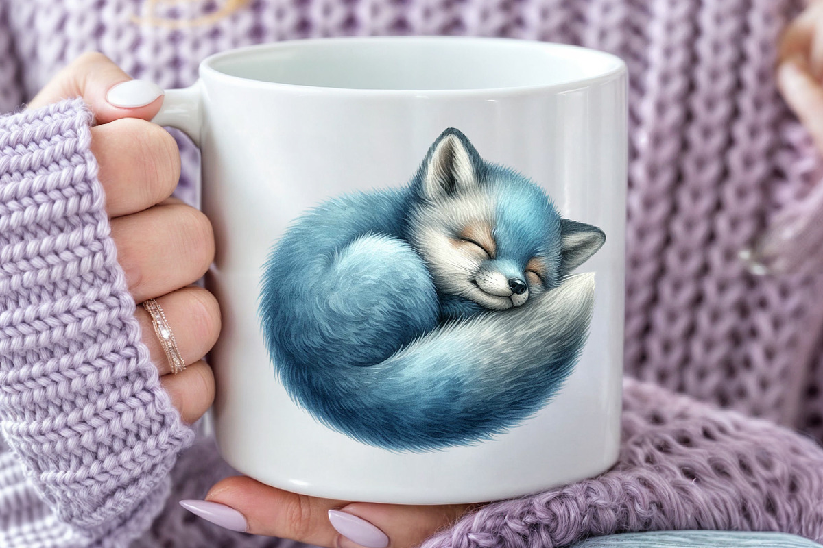 Baby Blue Woodland Animals Clipart, an Illustration by Rose Art (Photo 6 of 7)