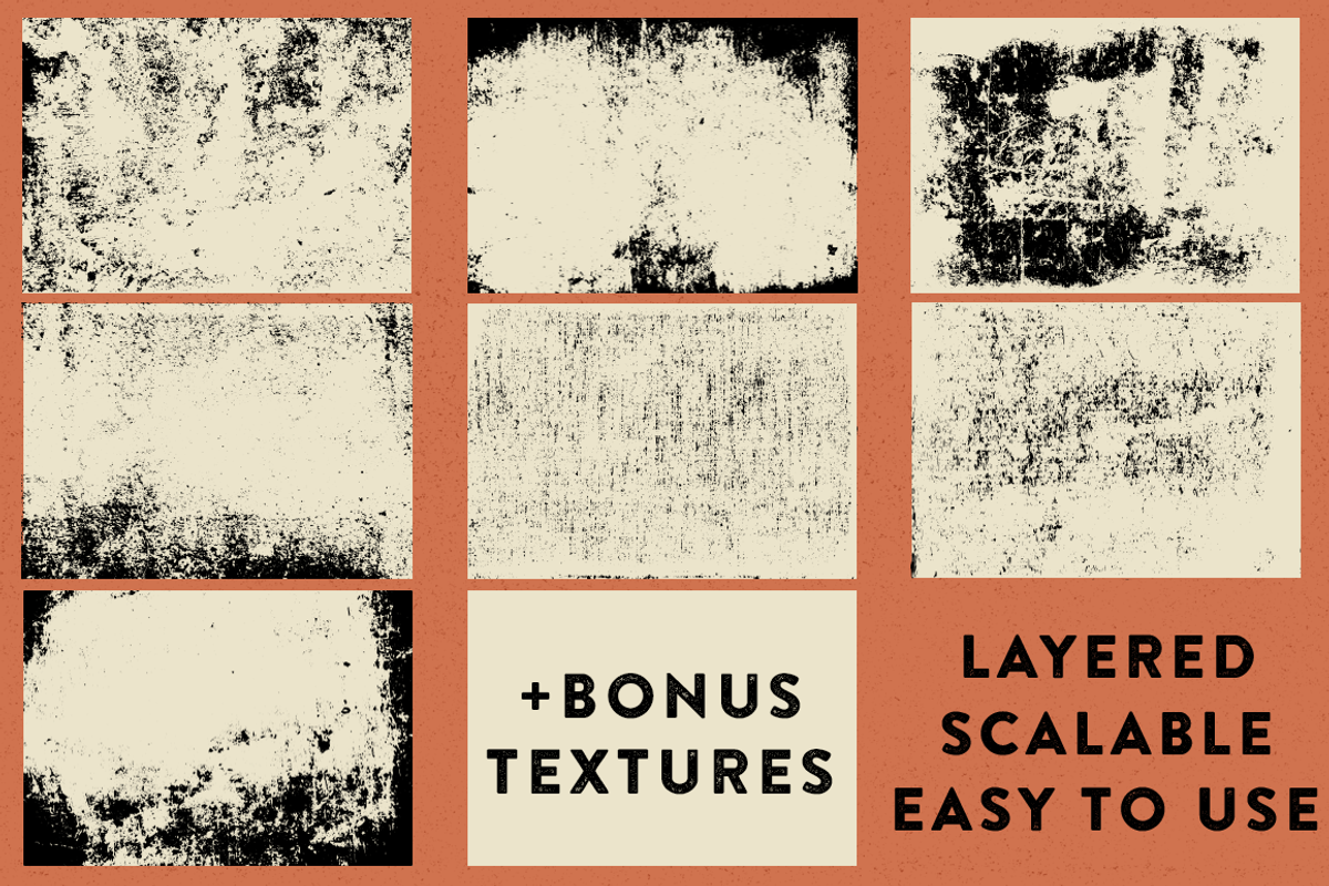 15 Grunge Vector Textures preview 3