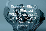 Dotemp - 8Bit Pixel Slanted Font, a Serif Font by Drizy (Thumbnail 7 of 10)