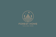 Cottage Logo Badge Lodge Forest, a Branding & Logo Template by Signatoro (Thumbnail 1 of 2)