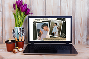5 Happy Birthday Scrapbook Templates, a Templates & Theme by TemplateCastleStore (Thumbnail 6 of 9)