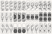 Floral Bookmark Template Bundle, a Stationery Template by Kusumaillustration (Thumbnail 8 of 11)