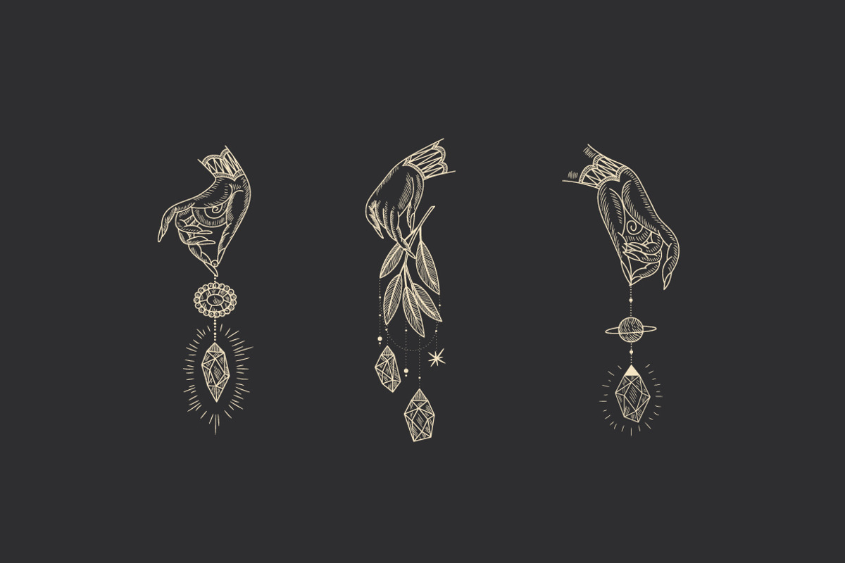 Shine. Sun, moon, stars and crystals, an Illustration by Chikovnaya (Photo 2 of 13)