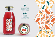 TROPICAL PARADISE patterns and friut, a Pattern Graphic by Lena Nikolaeva (Thumbnail 2 of 16)