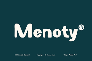 Menoty - Unique Playful Font, a Sans Serif Font by QR Design Studio