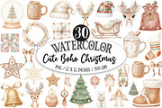Cute Boho Christmas, an Illustration by Designking (Thumbnail 1 of 5)