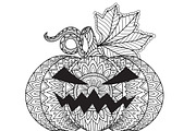 14 Halloween coloring pages, an Animal Illustration by Somjai King (Thumbnail 2 of 15)