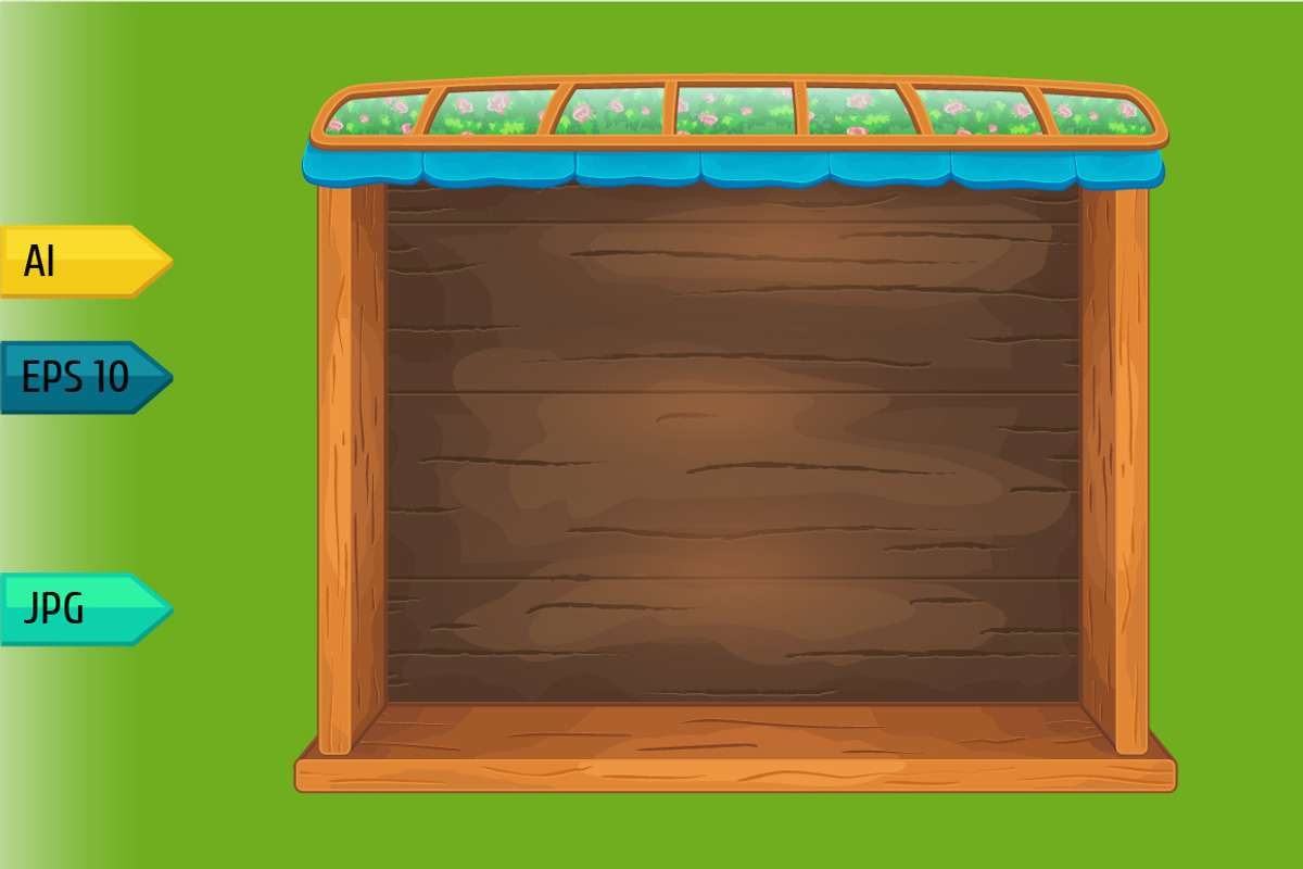 Game wooden shelf windows set, a Templates & Theme by julia_musdotter (Photo 2 of 9)