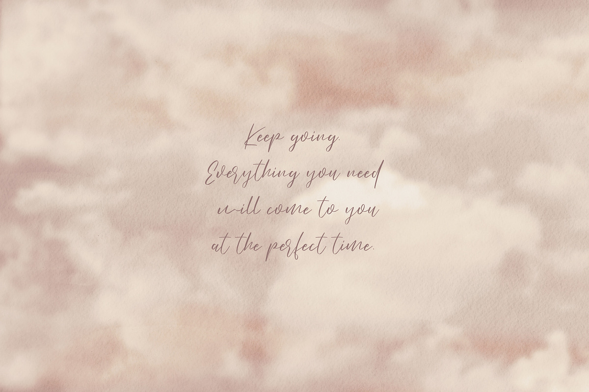 Fluffy Sky Watercolor Backgrounds, a Texture Graphic by Tiger and Flower (Photo 5 of 10)