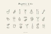 WEDDING line art illustrations, a Decorative Illustration by Crocus Paperi (Thumbnail 5 of 6)