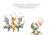 35 Dinosaur Birthday Clipart PNG, an Animal Illustration by Pati Charm Studio (Thumbnail 4 of 8)