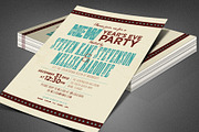 Retro New Year Party Invite Card, a Card Template by loswl (Thumbnail 7 of 8)