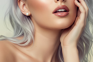 Woman's Face Portrait with Natural S, a Beauty & Fashion Photo by angellodeco