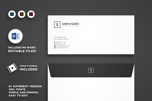 Simple Minimal Envelope Designs