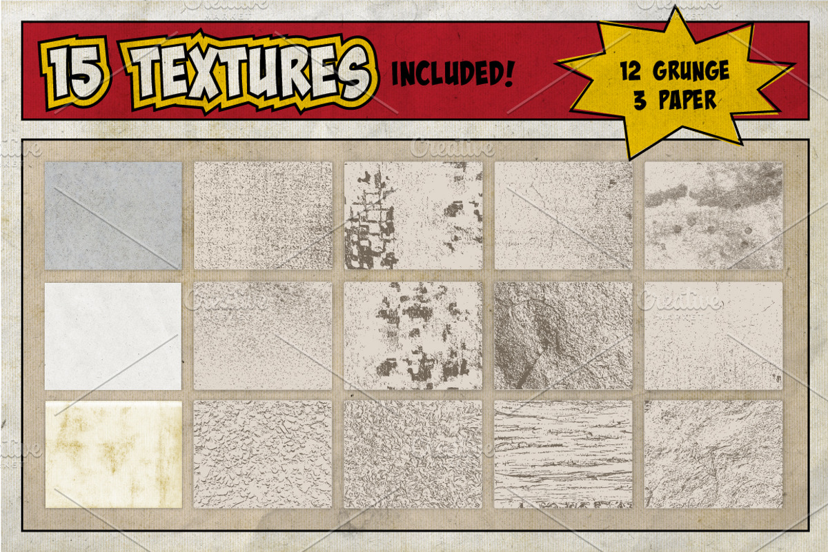 SuperComic Power Pack, a Brushes & More by BackYard Graphics Co. (Photo 9 of 9)