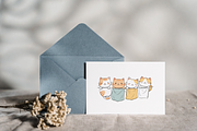 Hanging Cats Clipart, a Decorative Illustration by Paper Artsthetics (Thumbnail 3 of 4)