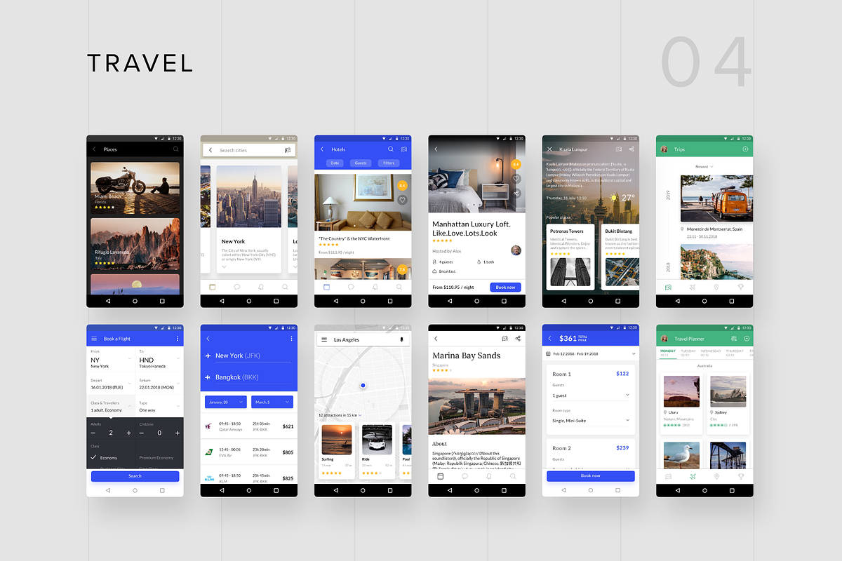Awesome Android UI Kit, an UI Kit Template by uibundle.com