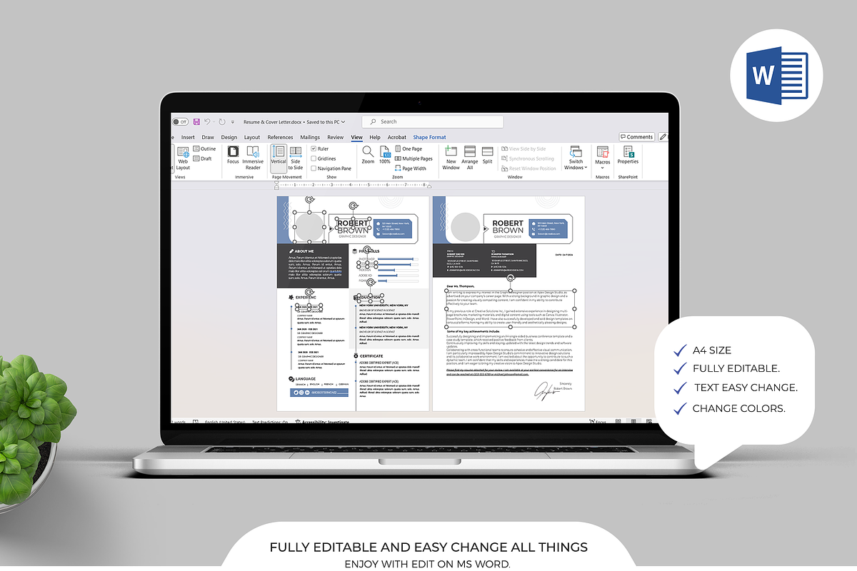 CV / Resume | Canva | Word | PS | Ai, a Resume Template by Template Zone (Photo 7 of 7)