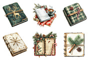Cozy Christmas Planner Clipart, an Illustration by SinaCreation (Thumbnail 4 of 7)