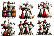 Christmas Whimsical Dogs  Clipart, an Illustration by Designworld (Thumbnail 2 of 4)