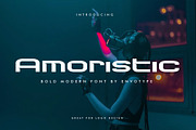 Amoristic - Modern Font, a Sans Serif Font by Templatiostudio (Thumbnail 1 of 8)