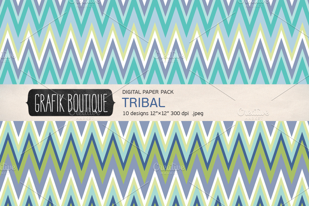 Tribal aztec pattern mint preview 4