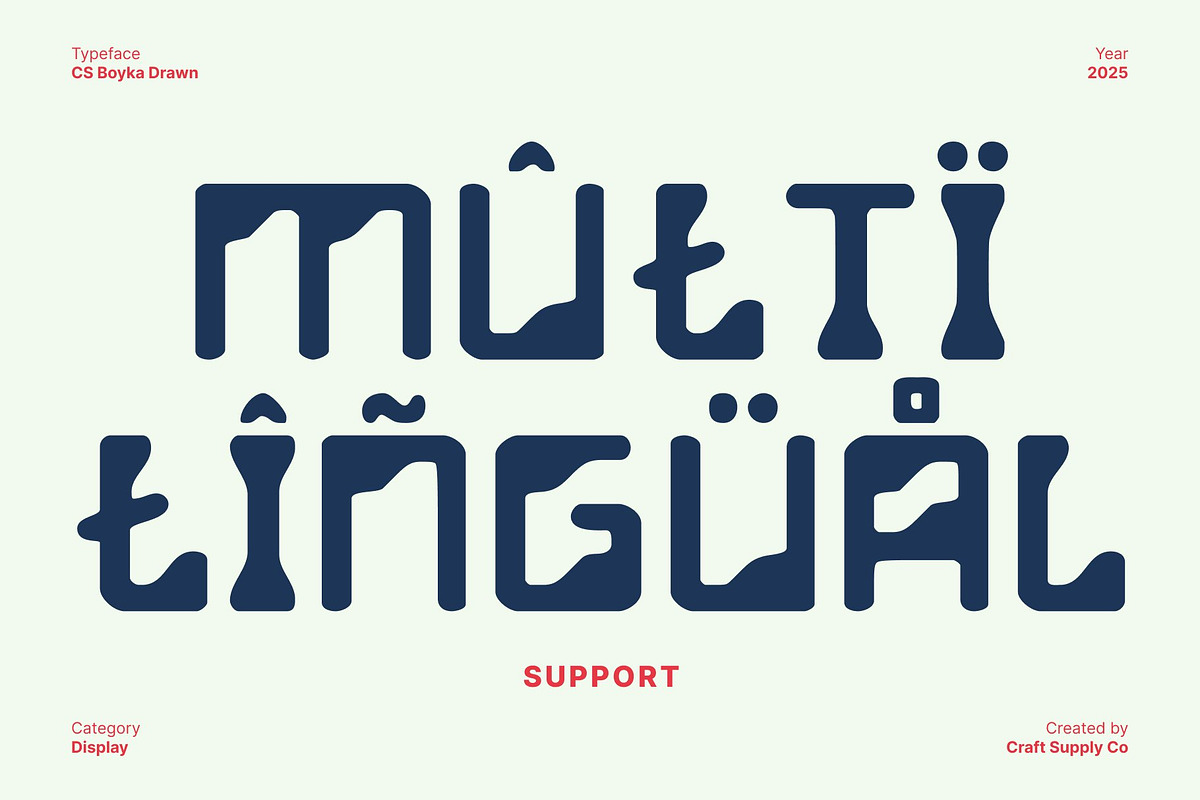 CS Boyka Drawn, a Sans Serif Font by Craft Supply Co. (Photo 5 of 8)