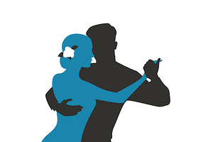 Three Couples Dancing Tango