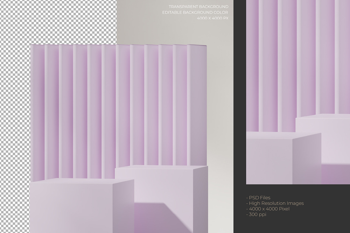 5 Podium with Transparent Background, a Background Graphic by faustudio (Photo 5 of 7)