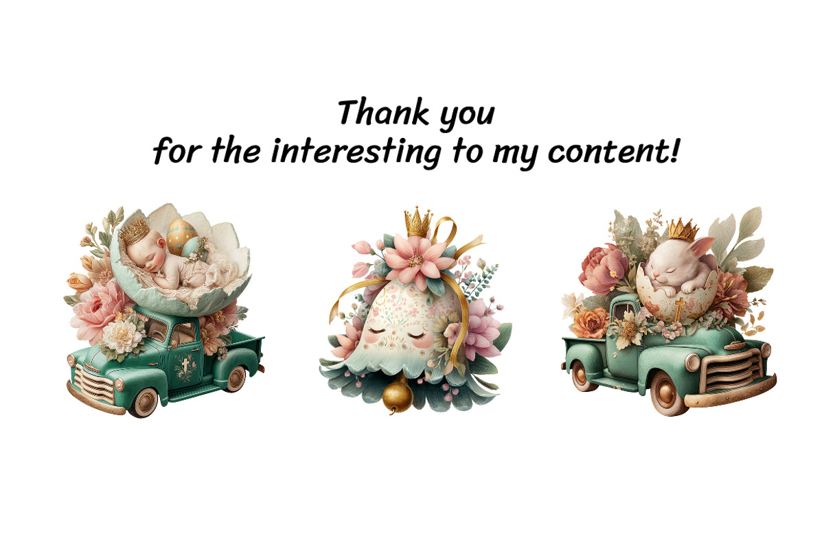 Cute Easter Baby Animals Clipart, a Seasonal Illustration by InkyQueenArt (Photo 6 of 7)