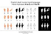 Vector language of deaf-mute., an Illustration by Olesia_ig (Thumbnail 1 of 5)