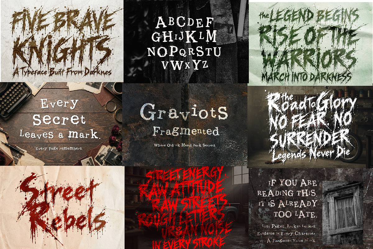 Ultimate Halloween Terror Font Pack, a Handwritten Font by HypeWorksCo (Photo 6 of 15)