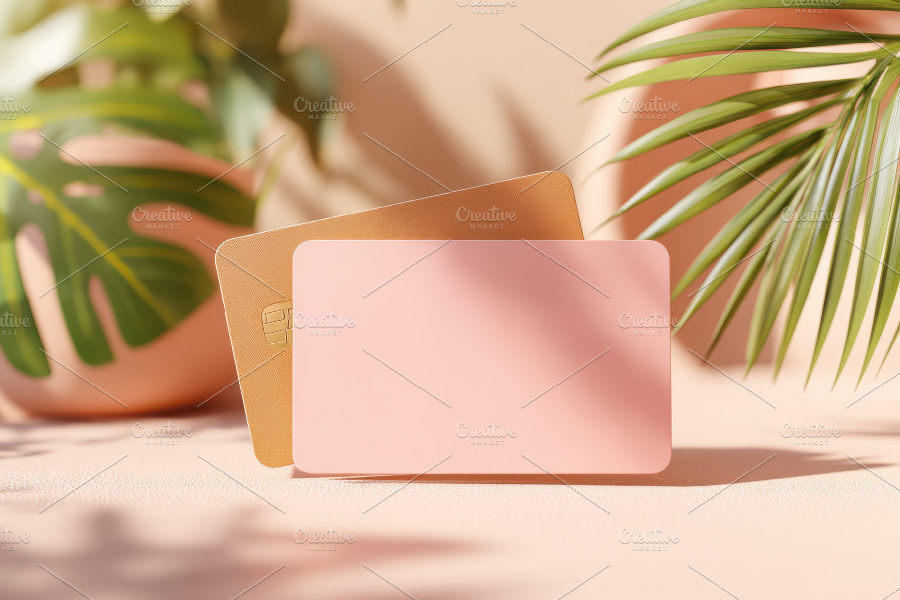 Colorful credit cards on pink background, a Business Photo by AlyaAnd