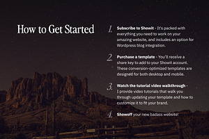 Showit Website Template - Sonora